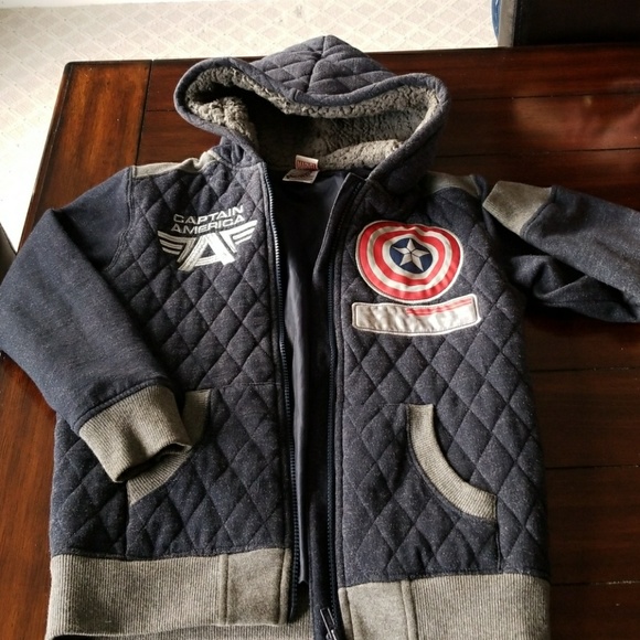 Marvel Other - Boys Size 7/8 Captain America Jacket